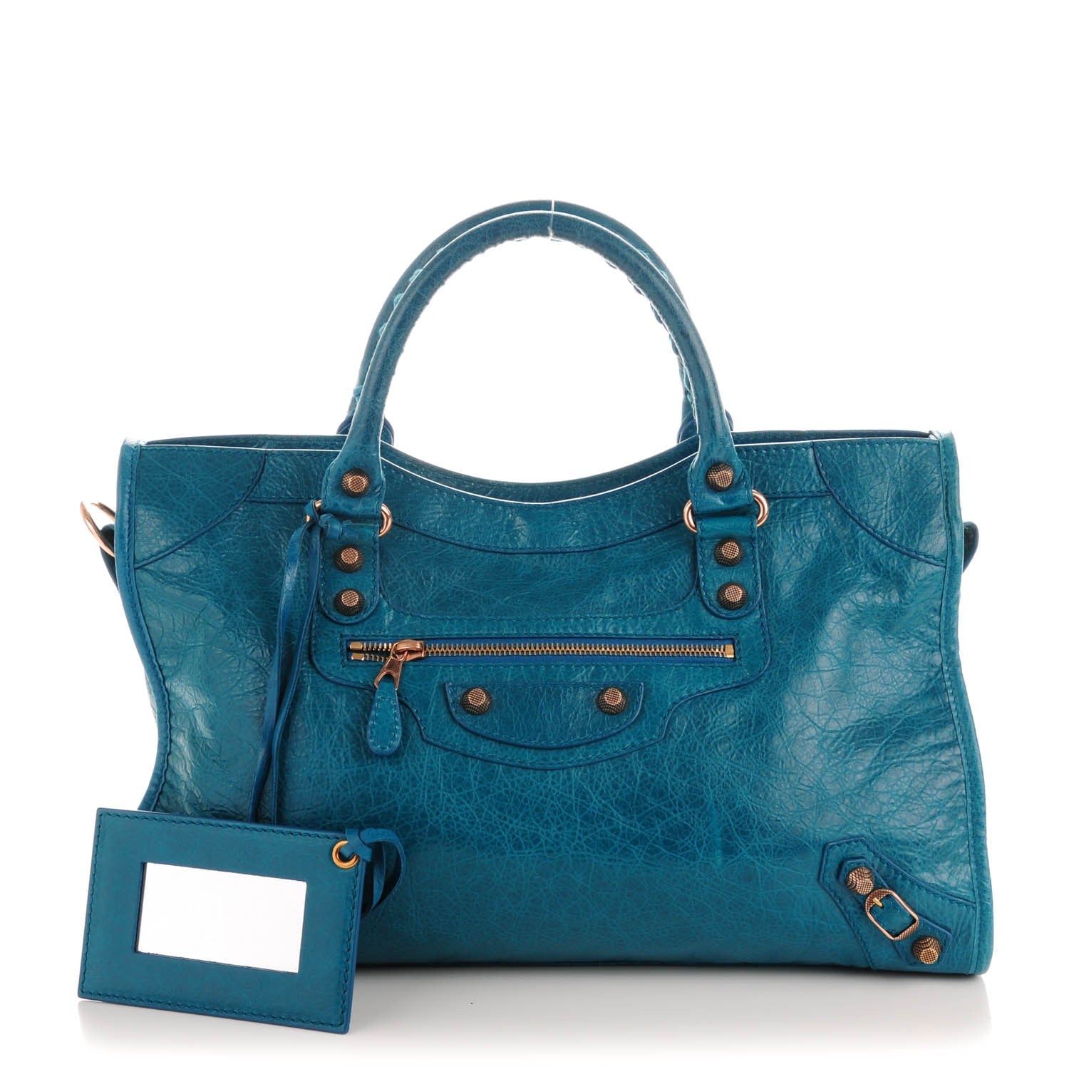 Balenciaga Agneau Giant 12 Rose Gold Hardware City Lagon 1 of 7