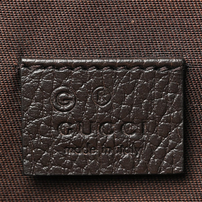 Gucci Monogram Dollar Calfskin O Drawstring Backpack Beige Ebony Testa di Moro Dark Chocolate 6 of 10