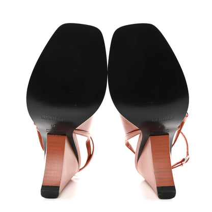 Hermes Nappa Inconnue 85 Sandals 37 Rouge De Turin 5 of 9