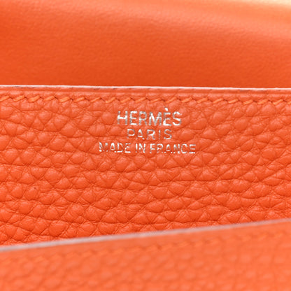 Hermes Togo Dogon Wallet Waist Pouch Orange 6 of 14