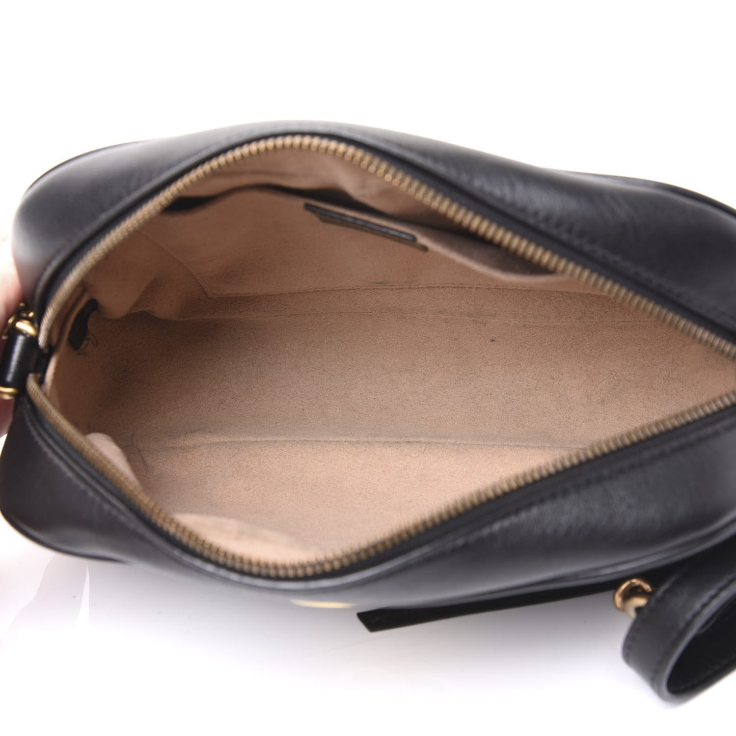 Calfskin Matelasse Small GG Marmont Chain Shoulder Bag Black