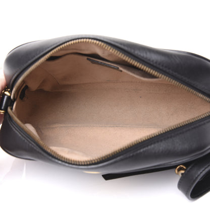 Gucci Calfskin Matelasse Small GG Marmont Chain Shoulder Bag Black 4 of 9