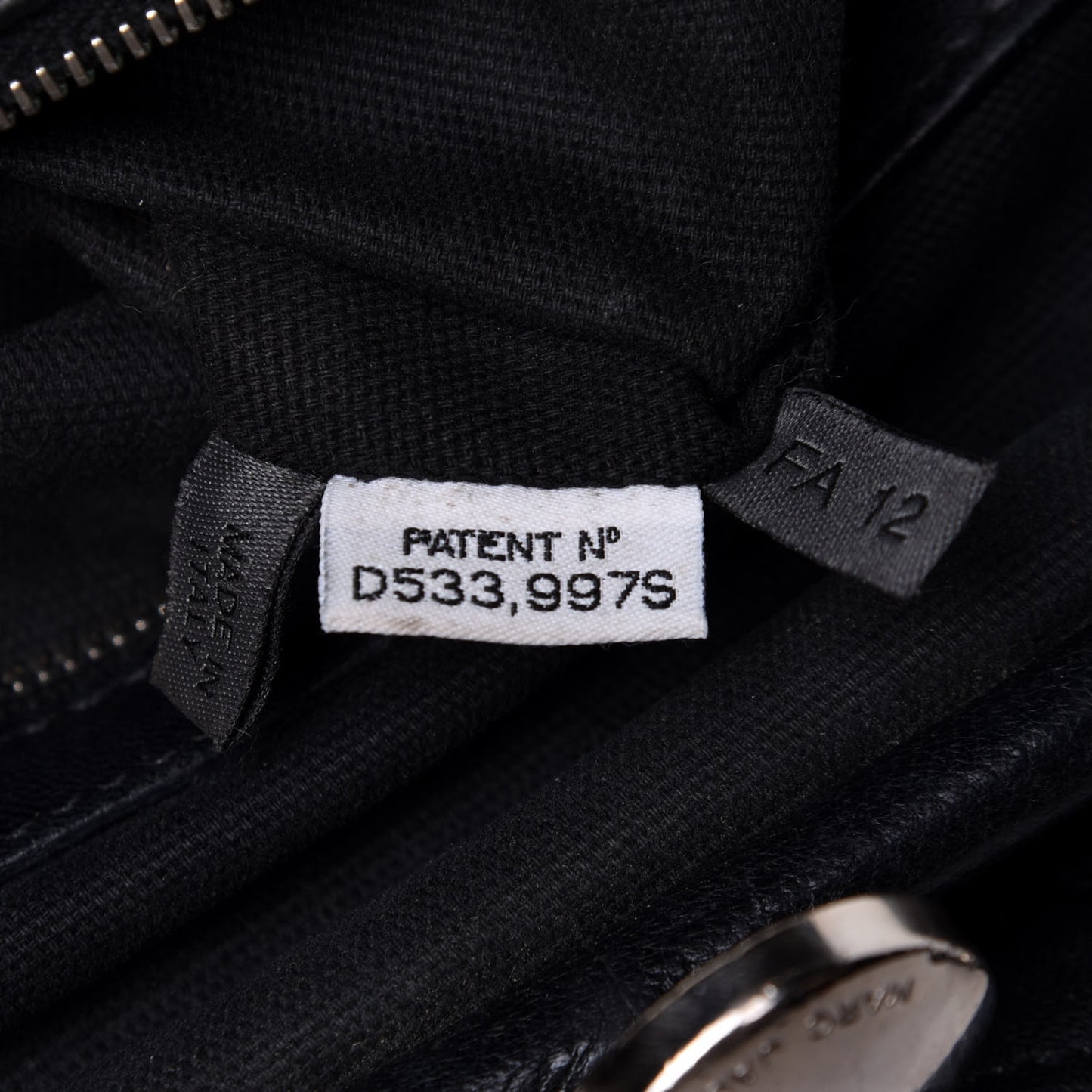 Calfskin Quilted Stam Black