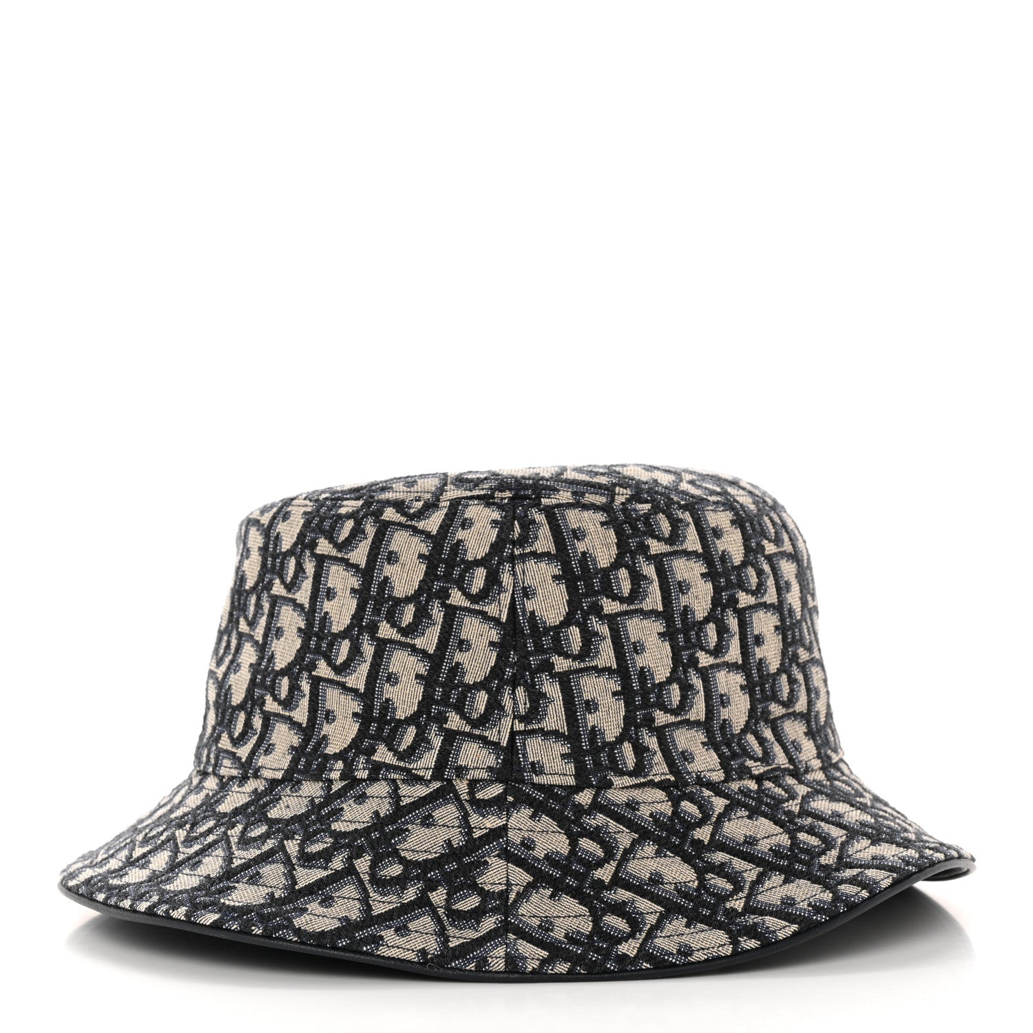 Christian Dior Oblique Jacquard Bucket Hat L Blue 1349870