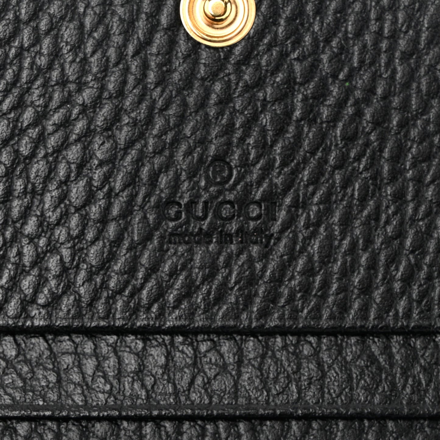 Dollar Calfskin GG Supreme Monogram GG Marmont Card Case Black Beige Ebony