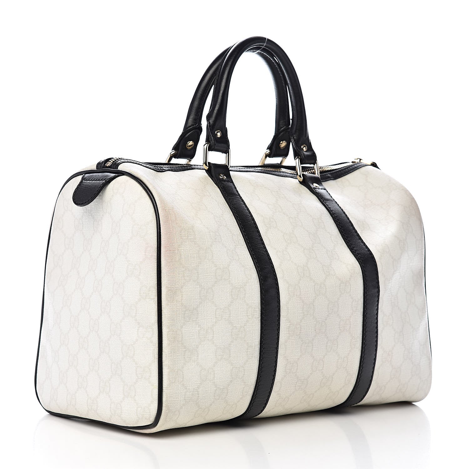 Gucci GG Plus Monogram Medium Joy Boston White Black 3 of 14