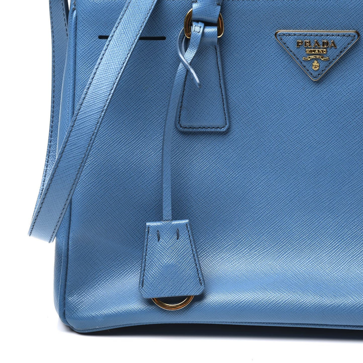 Saffiano Small Galleria Double Zip Tote Cobalto