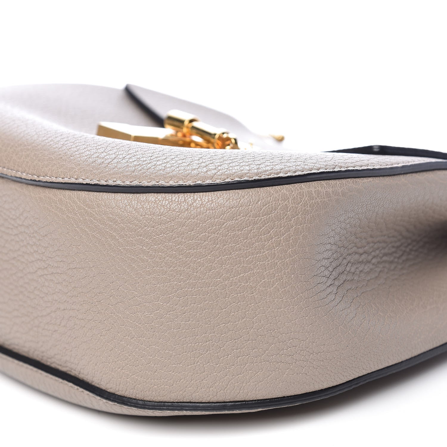 Chloe Grained Lambskin Drew Shoulder Bag Motty Grey 9 of 10