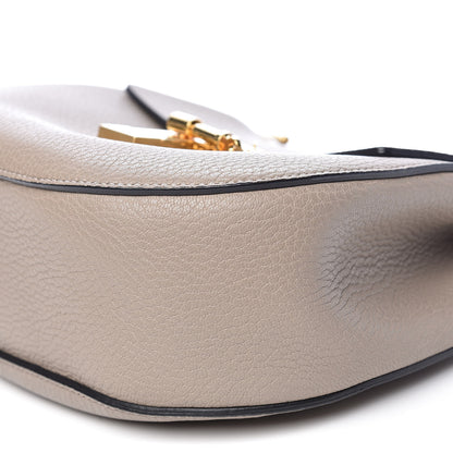 Chloe Grained Lambskin Drew Shoulder Bag Motty Grey 9 of 10