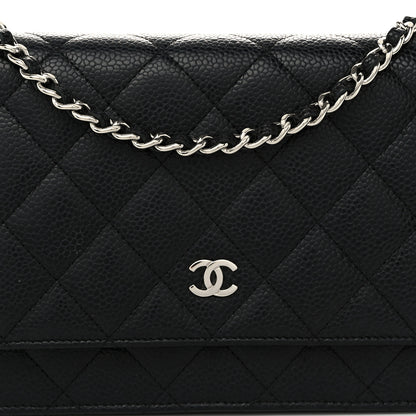 Chanel Caviar Quilted Wallet on Chain WOC Black 9 of 13