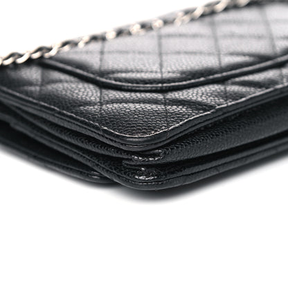 Chanel Caviar Quilted Wallet On Chain WOC Black 12 of 18