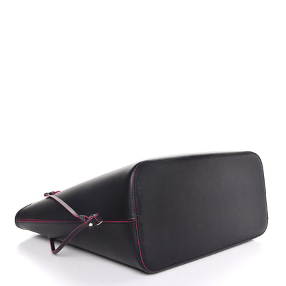 Louis Vuitton Epi Neverfull MM Black Hot Pink 4 of 10