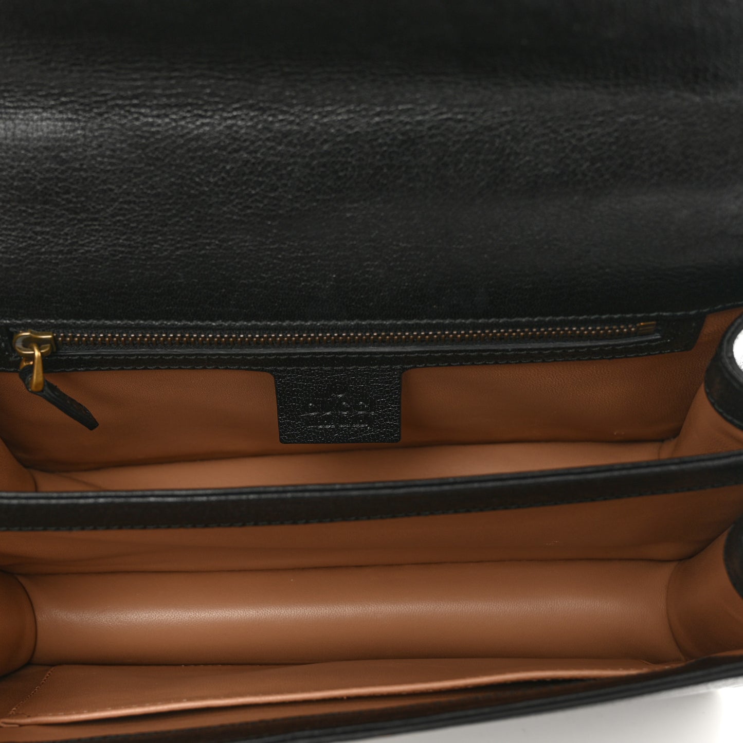 Goatskin Snakeskin Fox Broche Shoulder Bag Black