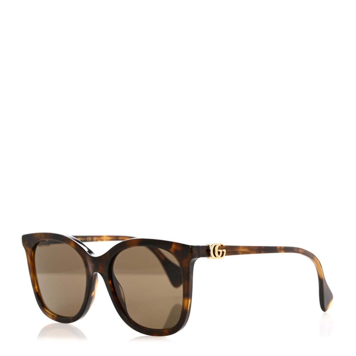 Gucci Acetate Round Sunglasses GG1071S Tortoise 1 of 8