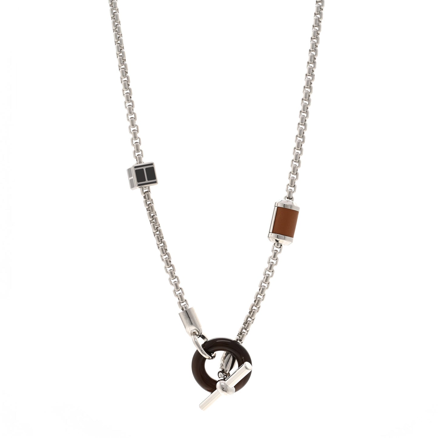 Palladium Buffalo Horn Swift Meli-Melo Necklace Gold