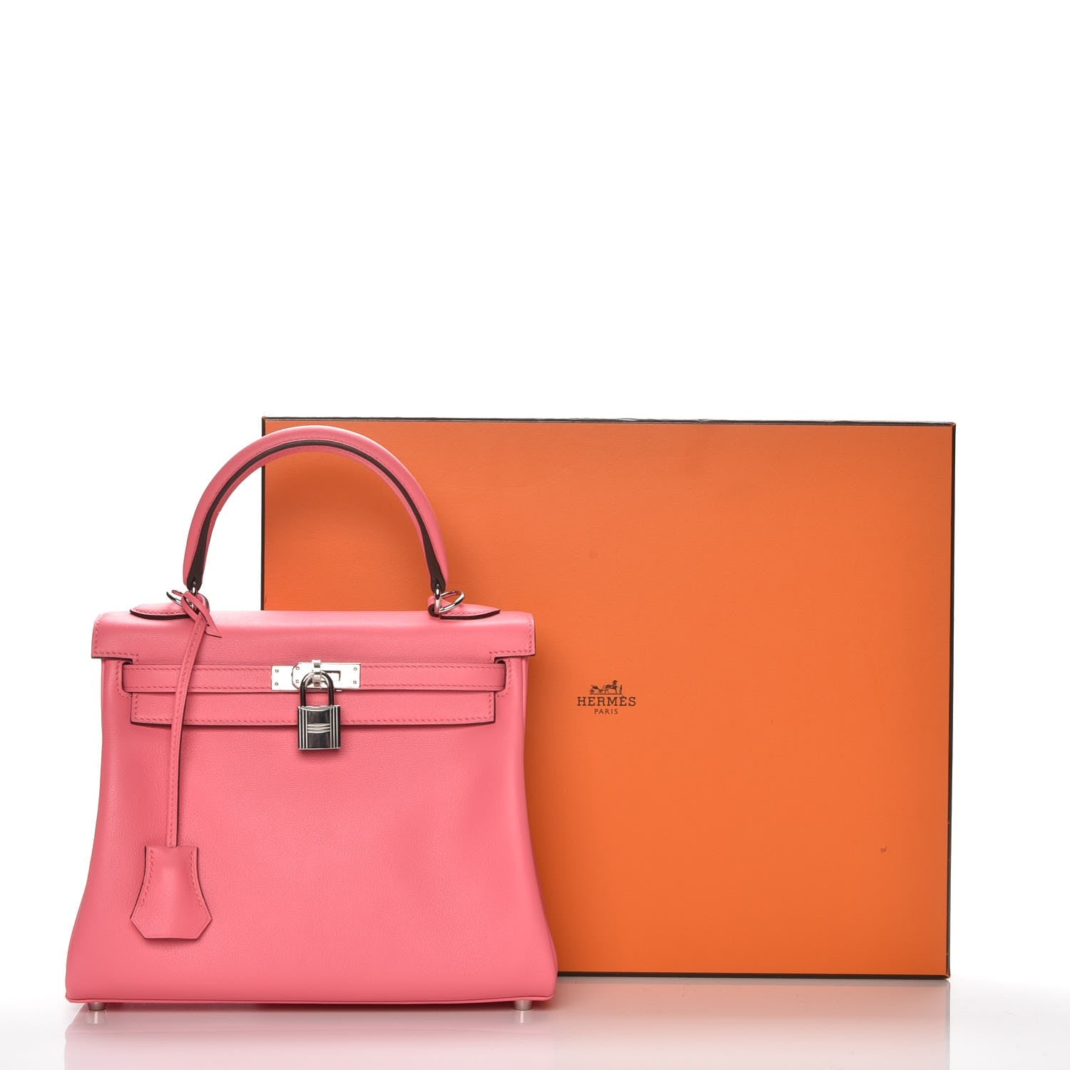 Hermes Swift Kelly Retourne 25 Rose Azalee 8 of 31