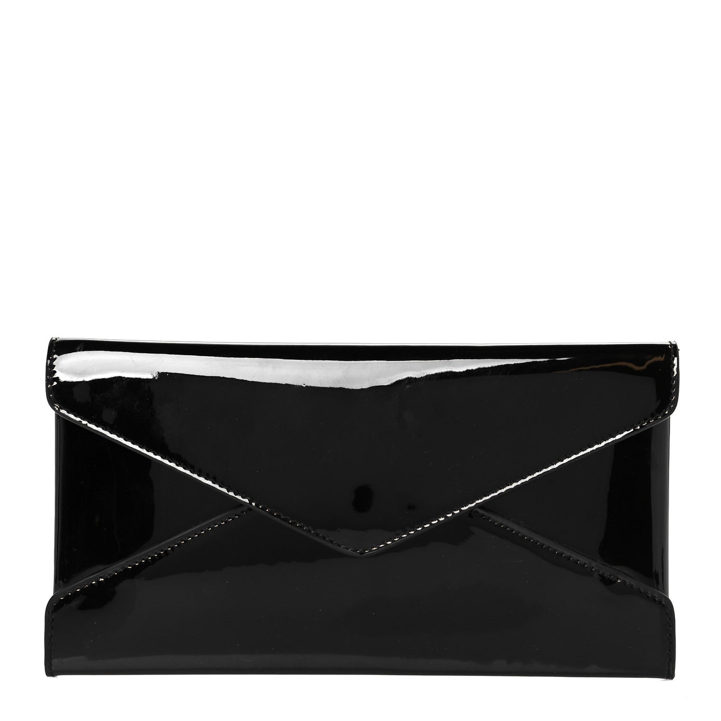 Patent Paloma Envelope Clutch Black Black