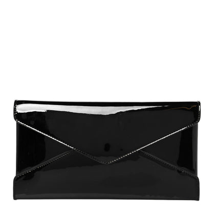 Saint Laurent Patent Paloma Envelope Clutch Black Black 1 of 8