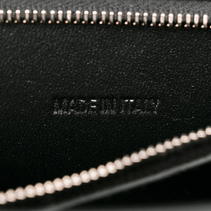 Balenciaga Smooth Calfskin Spray Polka Dot Small Hourglass Top Handle Bag Black White 7 of 10