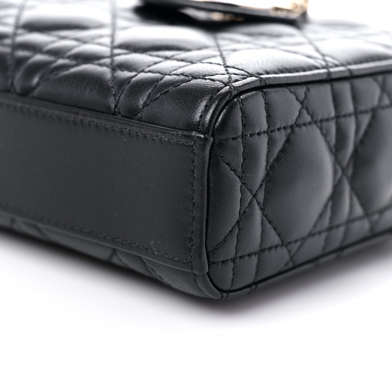 Christian Dior Lambskin Cannage Medium Lady D-Joy Black 8 of 10