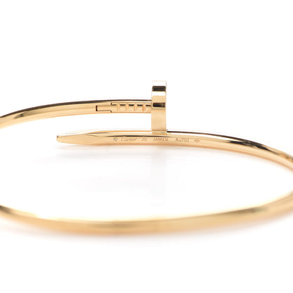 Cartier 18K Yellow Gold Juste Un Clou Bracelet 20 4 of 6