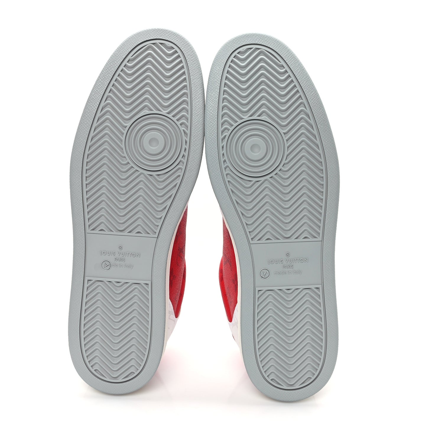 Monogram Calfskin Mens Rivoli Sneakers 9.5 Red