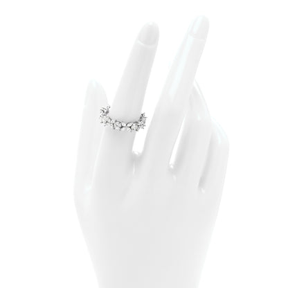 Tiffany Platinum Diamond Victoria Alternating Band Ring 56 7.5 2 of 5