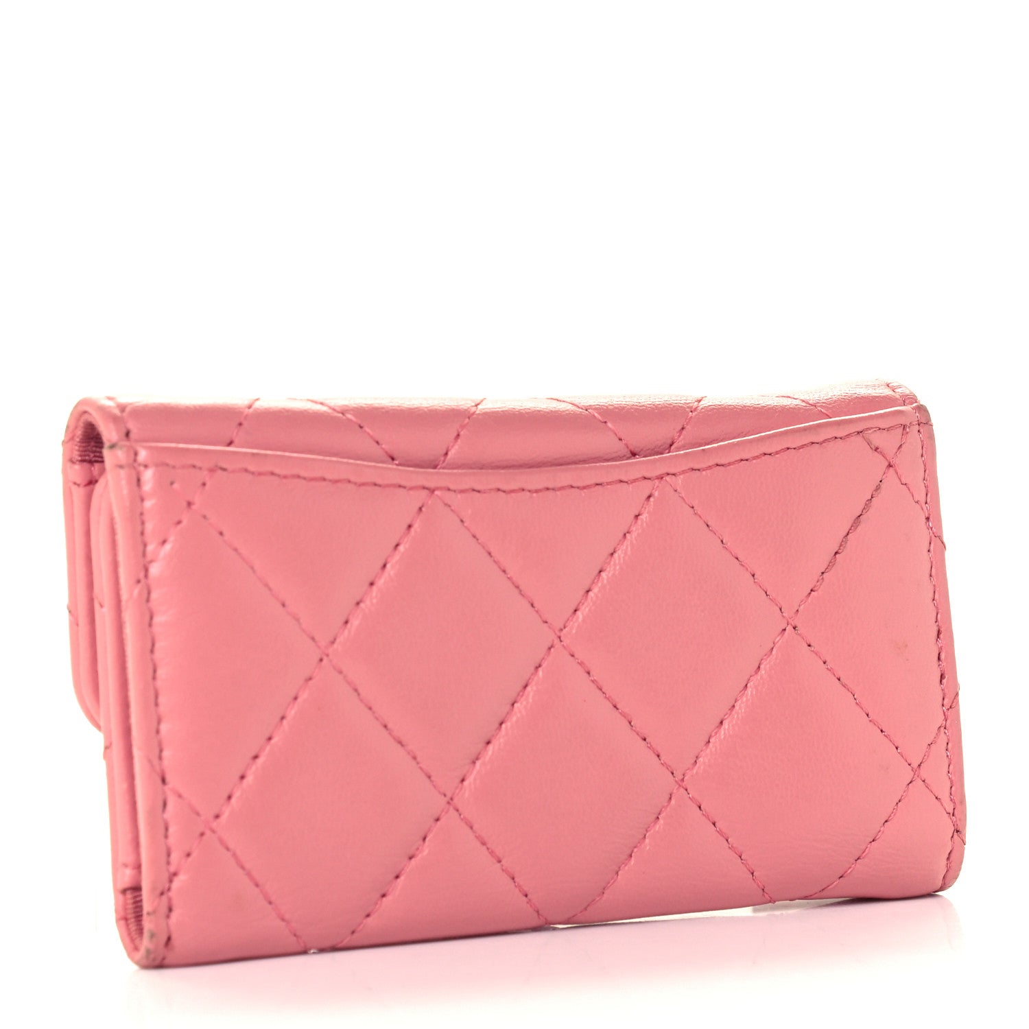 Chanel Lambskin Quilted 6 Key Holder Pink 3 of 12