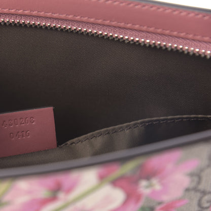 Gucci GG Supreme Monogram Blooms Large Cosmetic Case Beige Multicolor Dry Rose 9 of 11