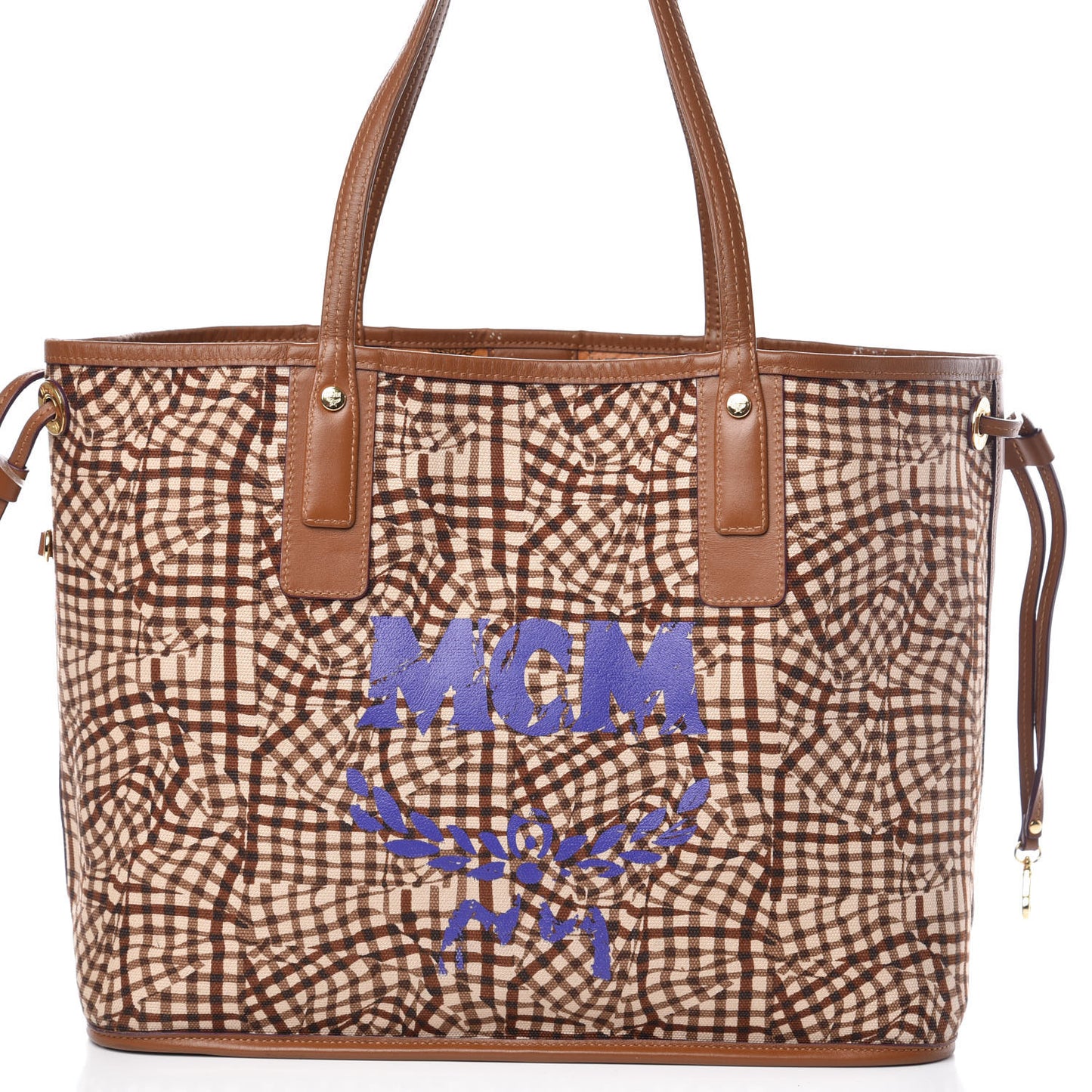 Visetos Medium Liz Reversible Shopper Tote Cognac