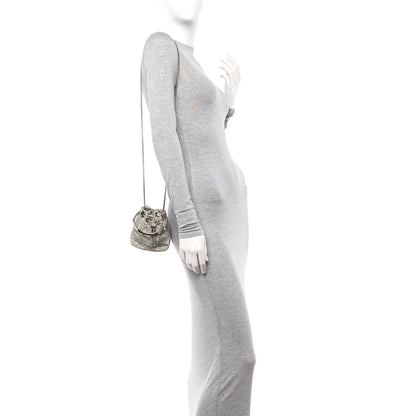 Jimmy Choo Satin Crystal Embellished Micro Bon Bon Bag Silver 2 of 11