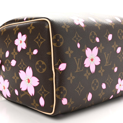 Louis Vuitton LV X TM Monogram Cherry Blossom Speedy Bandouliere 25 Sakura Brown 8 of 10