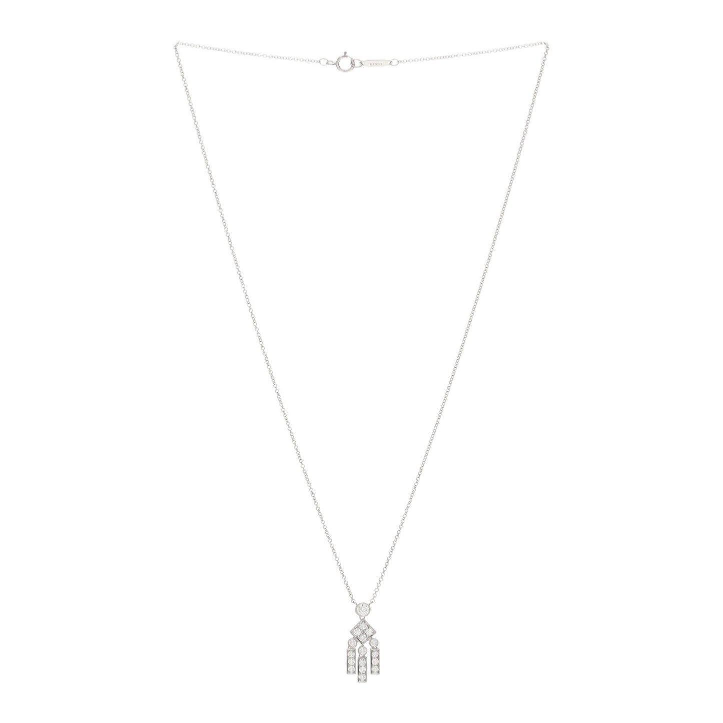 Platinum Diamond Legacy Pendant Necklace