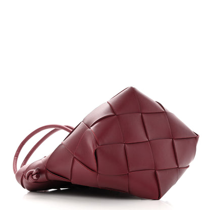 Bottega Veneta Nappa Maxi Intrecciato Clasp Bucket Bag Bordeaux 4 of 11