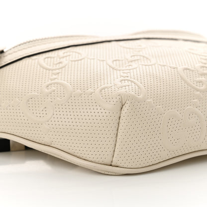 Gucci Calfskin GG Tennis Embossed Belt Bag Mystic White 9 of 11