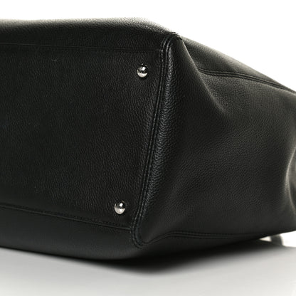 Chanel Calfskin Cerf Executive Shopper Tote Black 9 of 11