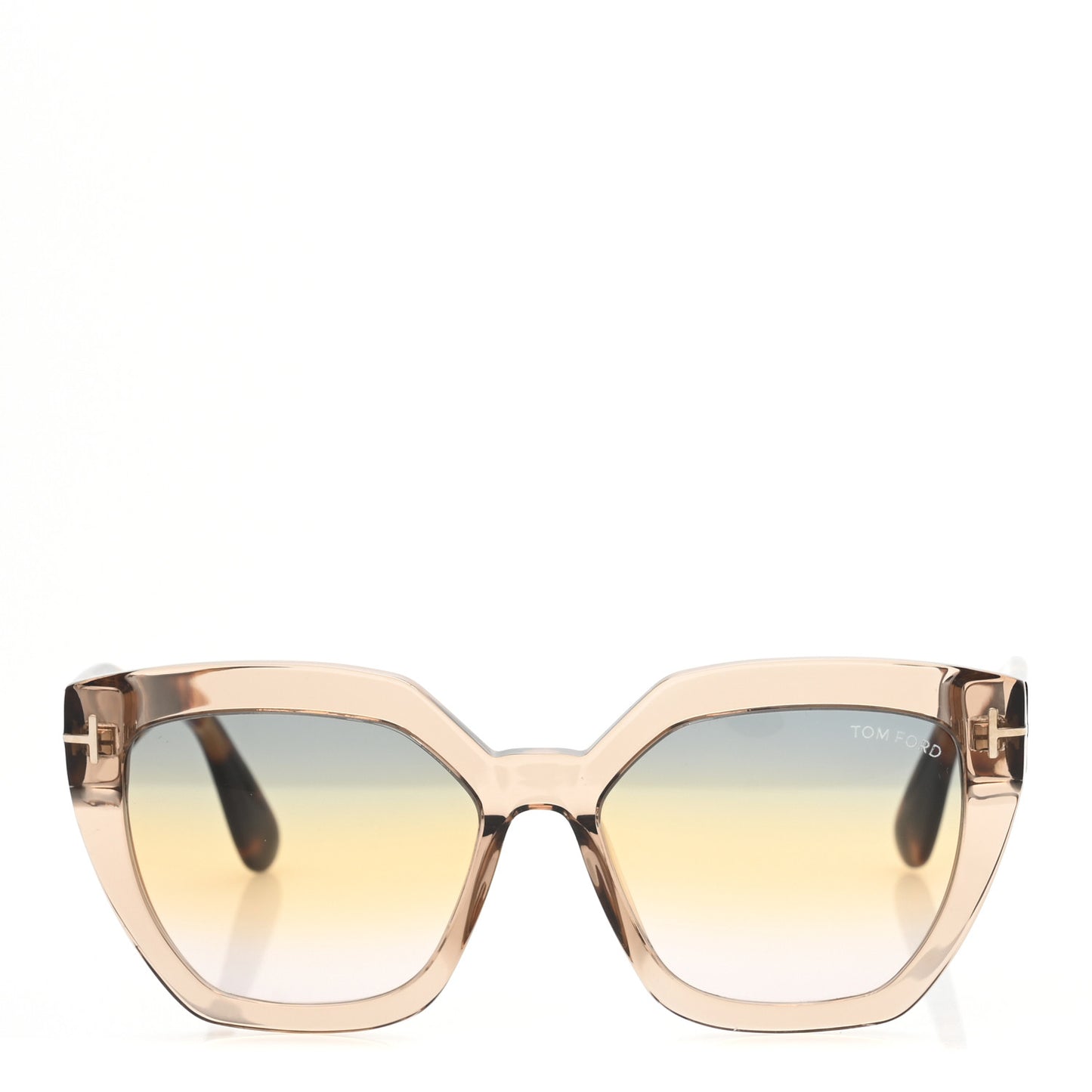 Acetate Square Sunglasses TF939 Transparent Tortoise