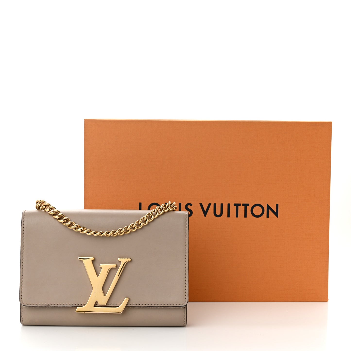 Calfskin Chain Louise MM Gris