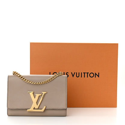 Louis Vuitton Calfskin Chain Louise MM Gris 15 of 15