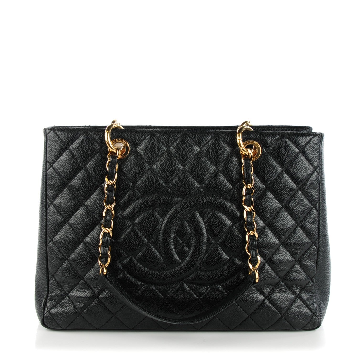 Chanel Caviar Quilted Grand Shopping Tote GST Black 1 of 8