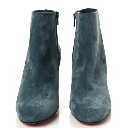 Christian Louboutin Veau Velours Turela 85 Ankle Boots 41 Tempete 2 of 7