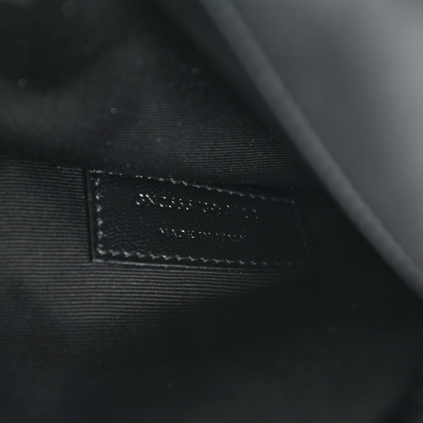 Canvas Striped Uptown Pouch Beige Black