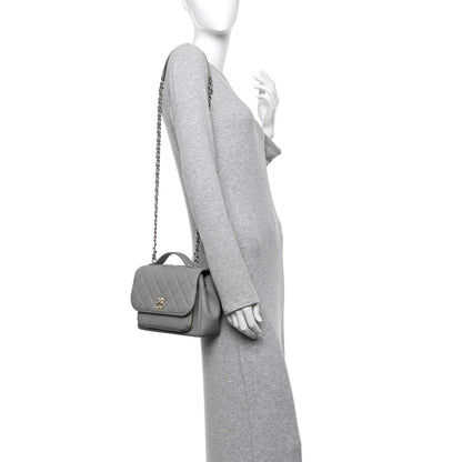 Chanel Caviar Quilted Medium Business Affinity Flap Grey 2 of 10