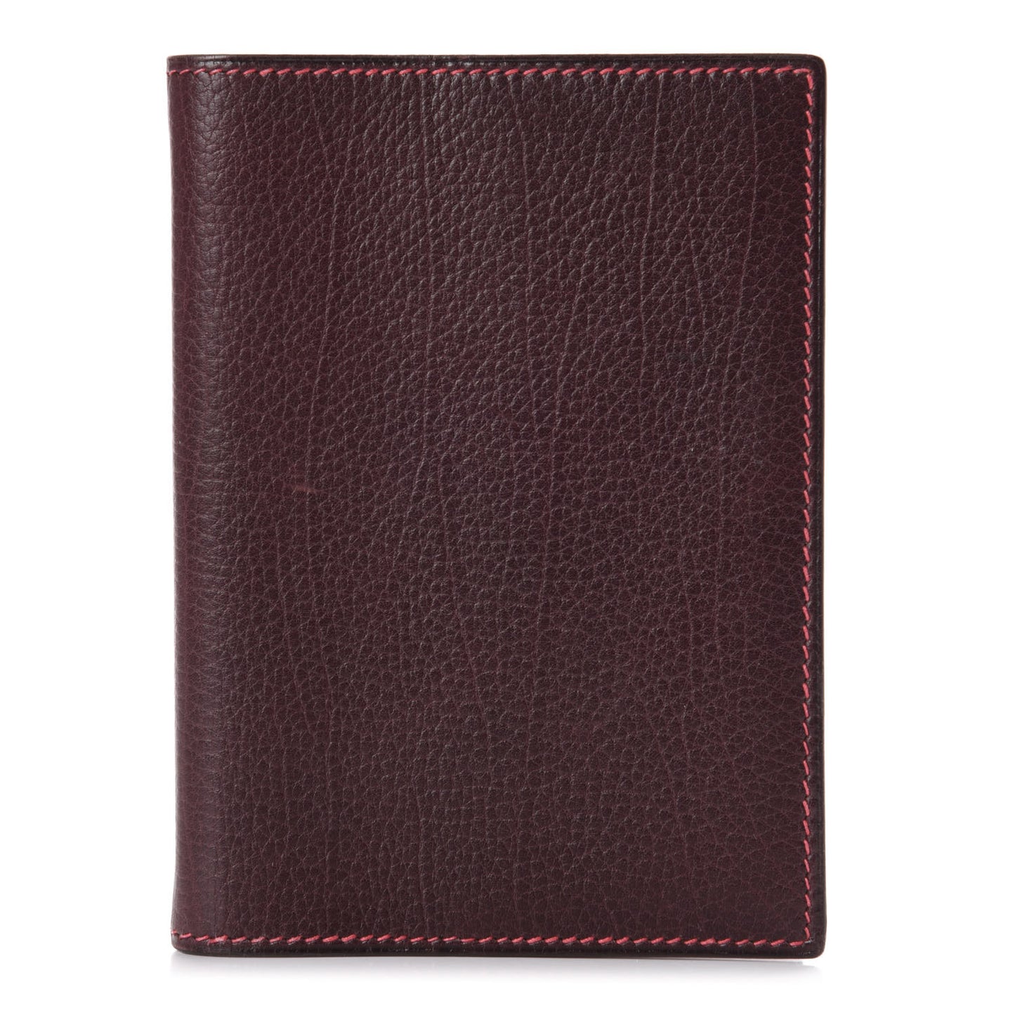 Veau Rodeo Bi-Color Globe Trotter Agenda Cover PM Havane Rouge Garance