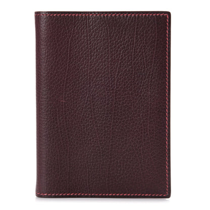Hermes Veau Rodeo Bi-Color Globe Trotter Agenda Cover PM Havane Rouge Garance 1 of 7