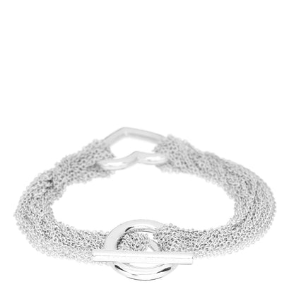 Tiffany Sterling Silver Heart Mesh Bracelet 2 of 3