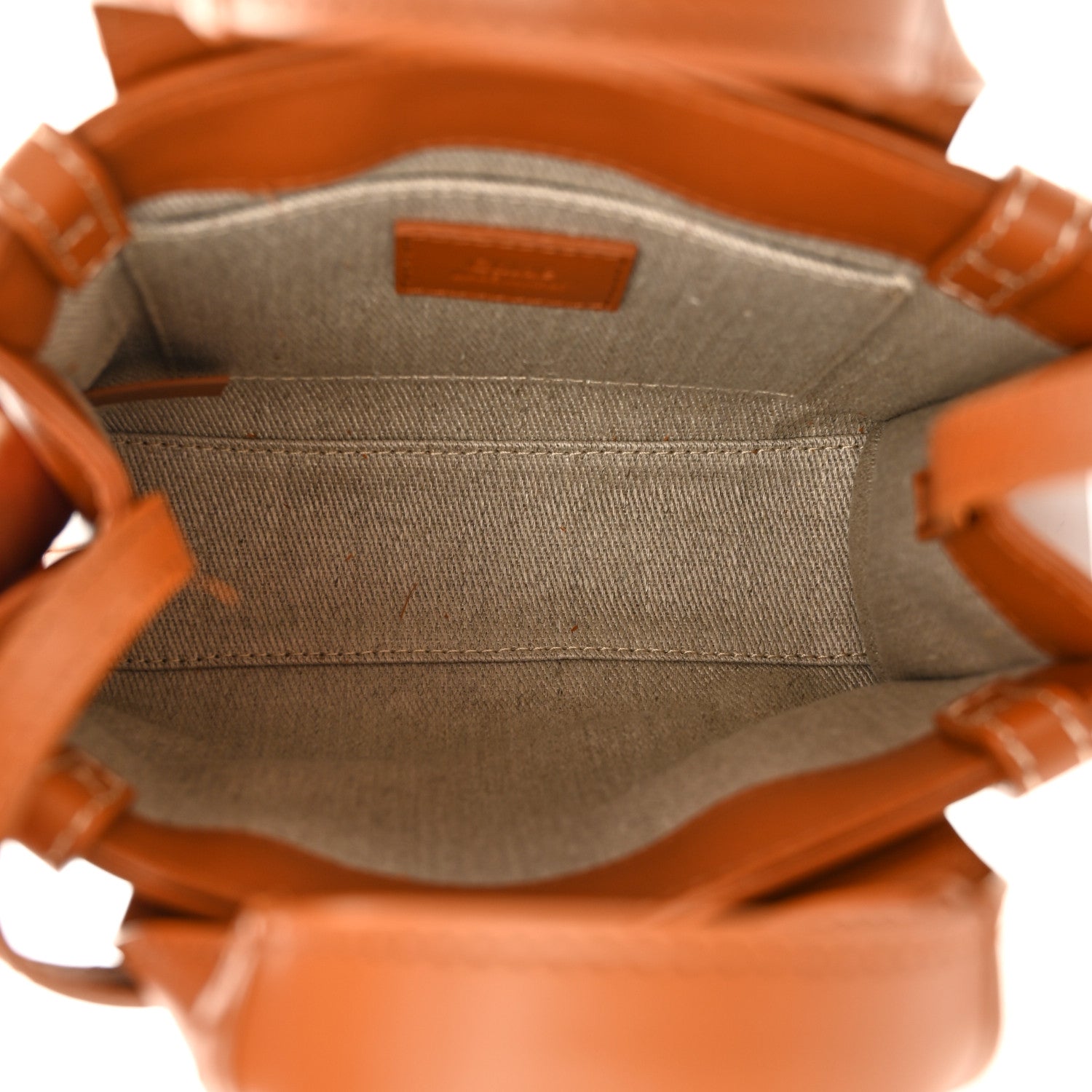 Chloe Calfskin Mini Woody Ribbon Tote Caramel 7 of 17