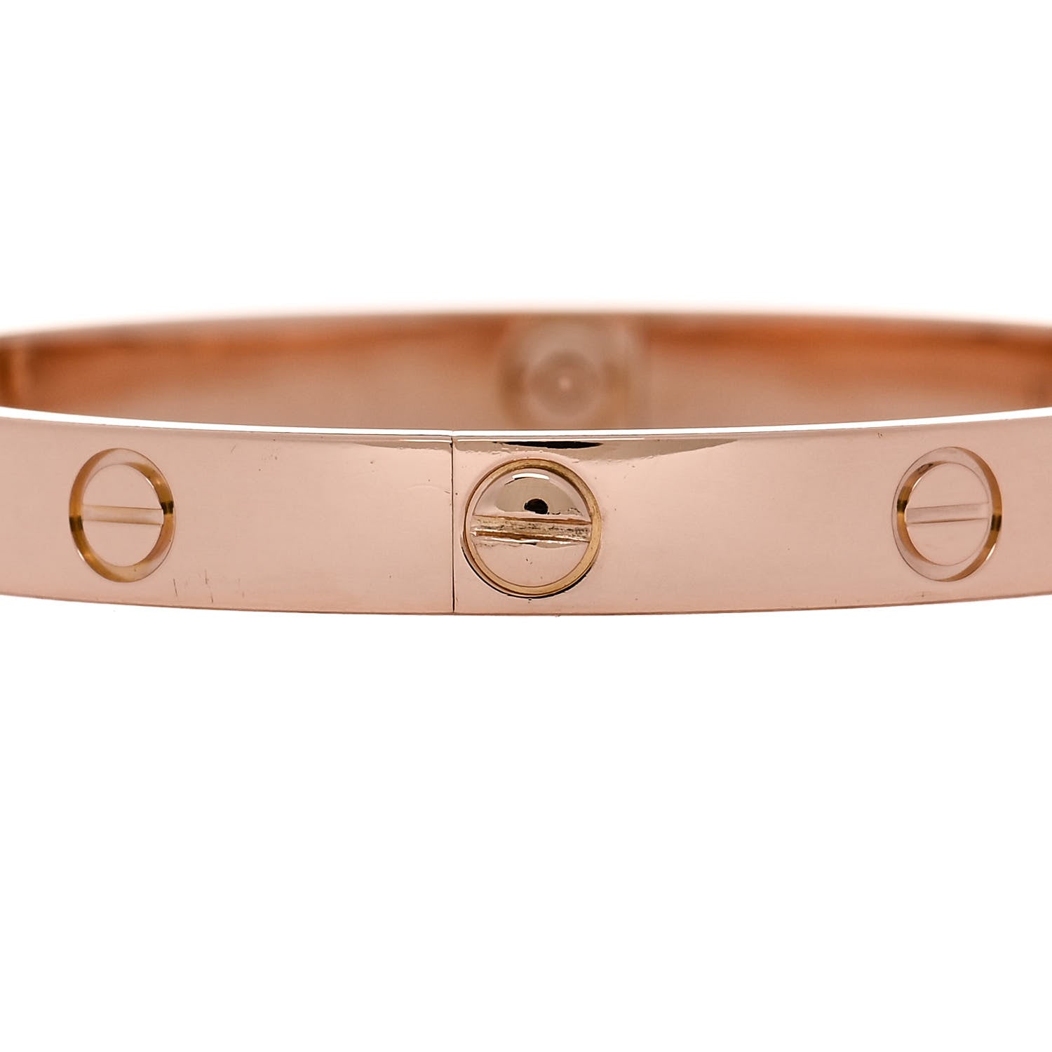 Cartier 18K Pink Gold LOVE Bracelet 17 4 of 8