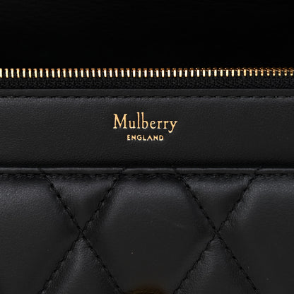 Mulberry Smooth Calfskin Quilted Small Darley Shoulder Bag Black 6 of 9