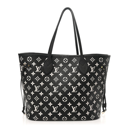 Louis Vuitton Empreinte Spring In The City Neverfull MM Black White Pink 1 of 10
